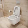 Miska WC wisząca Cersanit Caspia Cleanon z deską wolnoopadającą duroplast K701-103