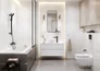 Szafka łazienkowa pod umywalkę z blatem Cersanit Crea 100 cm biały połysk S924-006