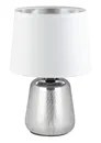 Lampa Stołowa Manalba 1 99329 1Xe14 srebrna/biała