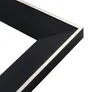 Lustro prostokątne 50x70 cm Bari czarny mat