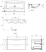 Szafka łazienkowa z umywalką Cersanit Lara 80 cm biały połysk S801-149-DSM