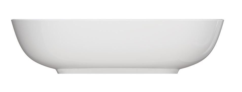 Umywalka nablatowa Omnires Silk M+ 50x35 cm owalna biały połysk SILK500BP