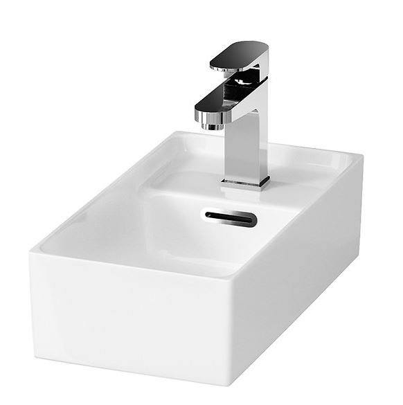 Szafka łazienkowa z umywalką Cersanit Crea 40 cm biały połysk S801-276
