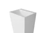 Umywalka wolnostojąca Besco Vera 50x42 cm prostokątna biały połysk UMD-V-WO
