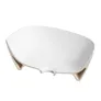 Umywalka nablatowa Meissen Keramik Kontra 60x37 cm asymetryczna biały połysk K682-003