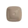 Umywalka nablatowa Cersanit Larga 38 cm kwadratowa brązowy mat K677-058