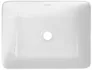 Umywalka nablatowa Deante Jasmin 40x30 cm prostokątna biały połysk CDJ_6U4S