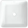 Umywalka nablatowa Deante Jasmin 35 cm kwadratowa biały połysk CDJ_6U3S
