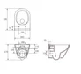 Miska WC wisząca Cersanit City Oval Cleanon z deską wolnoopadającą duroplast K701-104