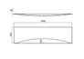 Obudowa wanny prostokątnej 190 cm Cersanit Virgo/Zen biały S401-114