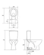 Kompakt WC Cersanit Arteco Cleanon z deską polipropylenową wolnoopadającą K667-077