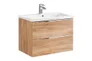 Szafka łazienkowa pod umywalkę Comad Capri 80 cm jasne drewno CAPRI OAK 821A FSC