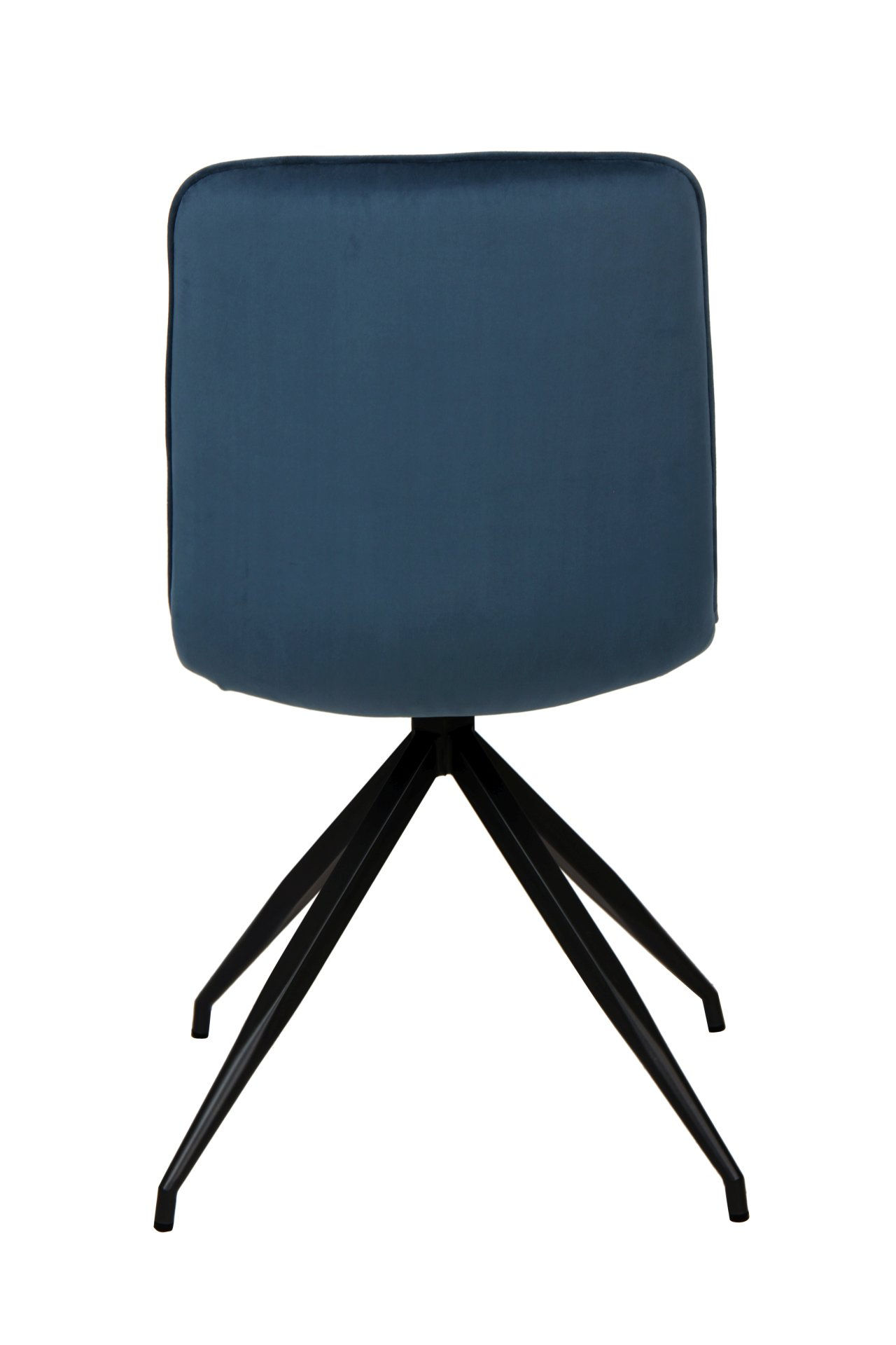 Krzesło Texo Velvet Czarne / Bluvel 86 Granatowe