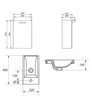 Szafka łazienkowa z umywalką Cersanit Lara 40 cm biały połysk S801-187-DSM
