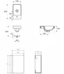 Szafka łazienkowa z umywalką Cersanit Moduo 40 cm szary mat/biały połysk S801-217-DSM