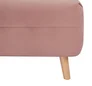 Sofa Spike Velvet Buk / 182 Róż Antyczny