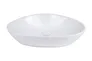 Umywalka nablatowa Komfort Neli 59x39 cm asymetryczna biały połysk