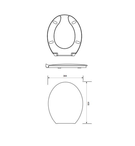 Deska WC Cersanit Etiuda duroplast K98-0002