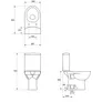 Kompakt WC Cersanit Parva z deską duroplast K27-003