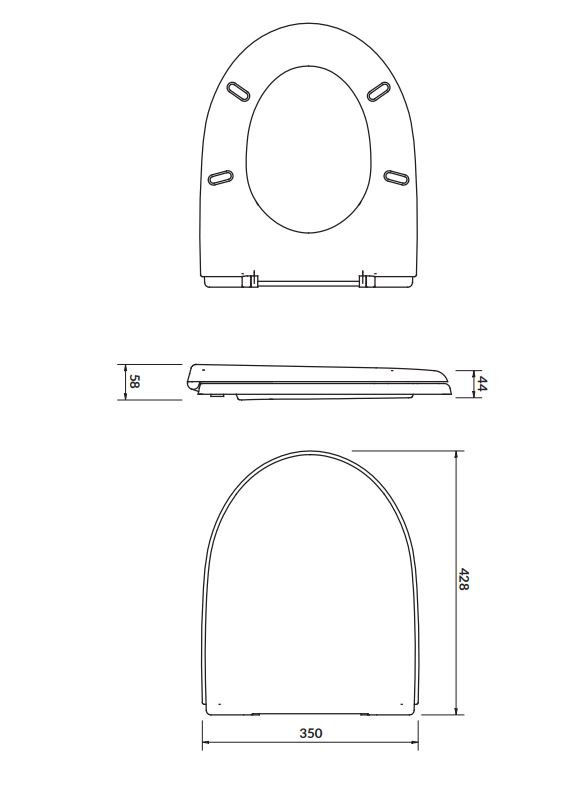 Deska WC Cersanit Merida duroplast K98-0031