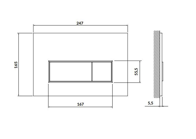 Zestaw Podtynkowy Cersanit Miska WC z deską City Oval stelaż Tech Line Opti przycisk czarny mat S701-653