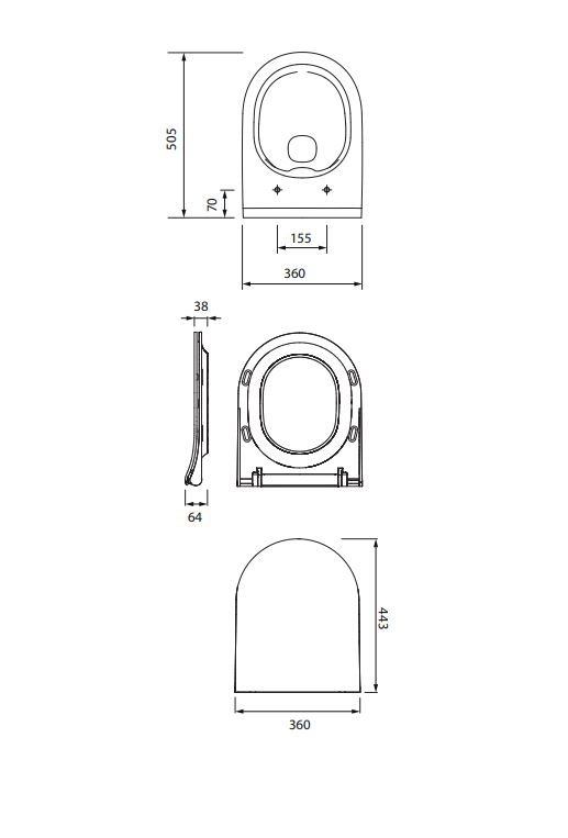 Zestaw Podtynkowy Cersanit Miska WC z deską City Oval stelaż Tech Line Opti przycisk czarny mat S701-653