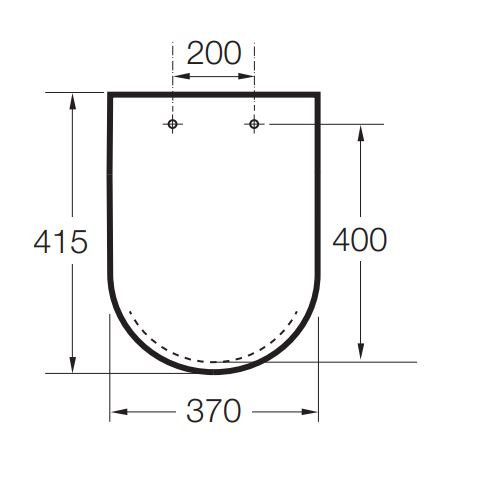 Deska WC Roca Inspira wolnoopadająca duroplast A80152C00B