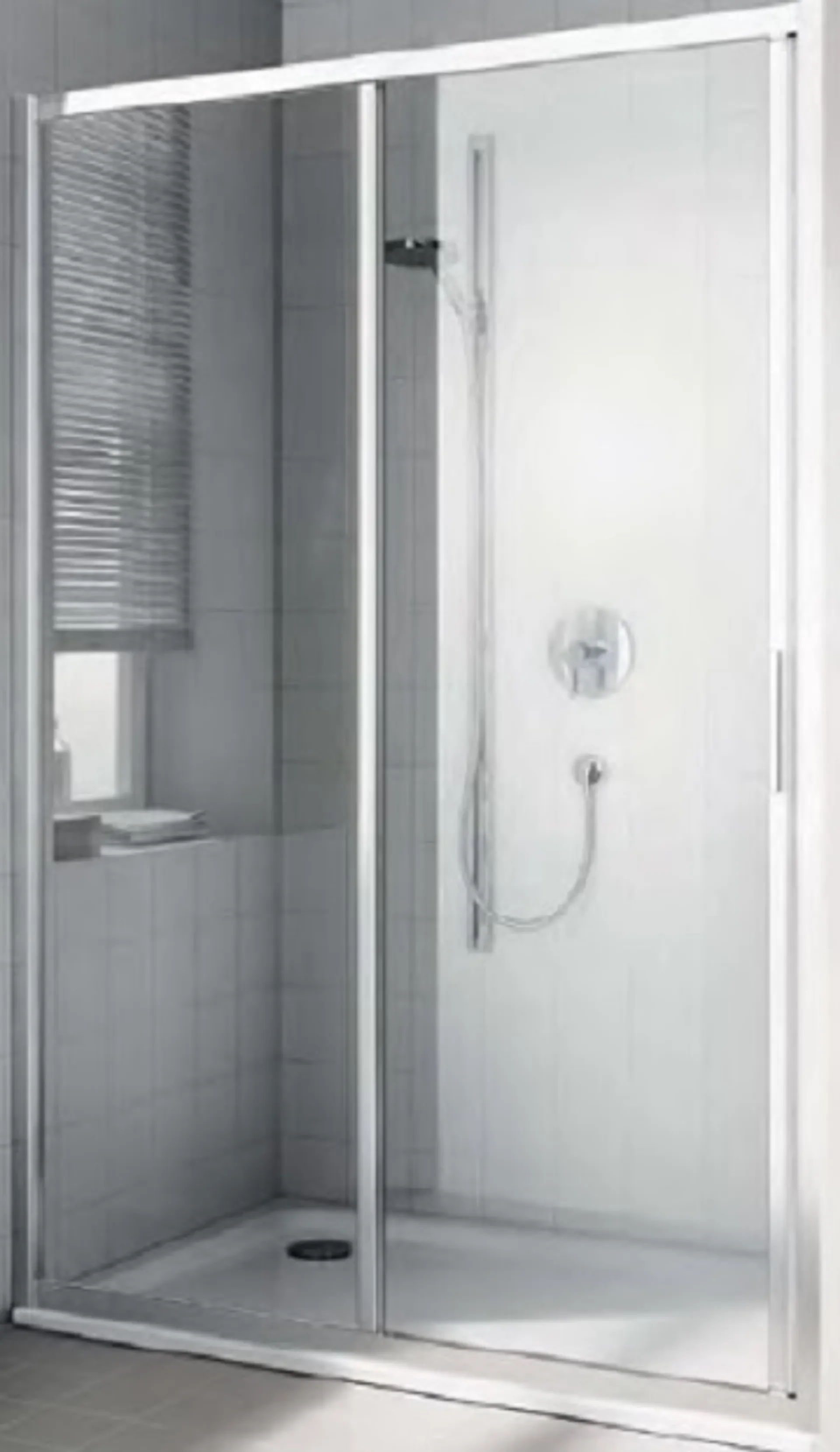Drzwi prysznicowe Kermi Cada XS 145X200 lewe chrom transparentne 005760