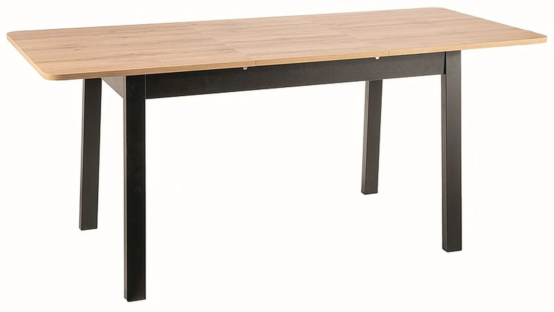 Stół rozkładany Ikar 124-168x74 cm dąb artisan / czarny