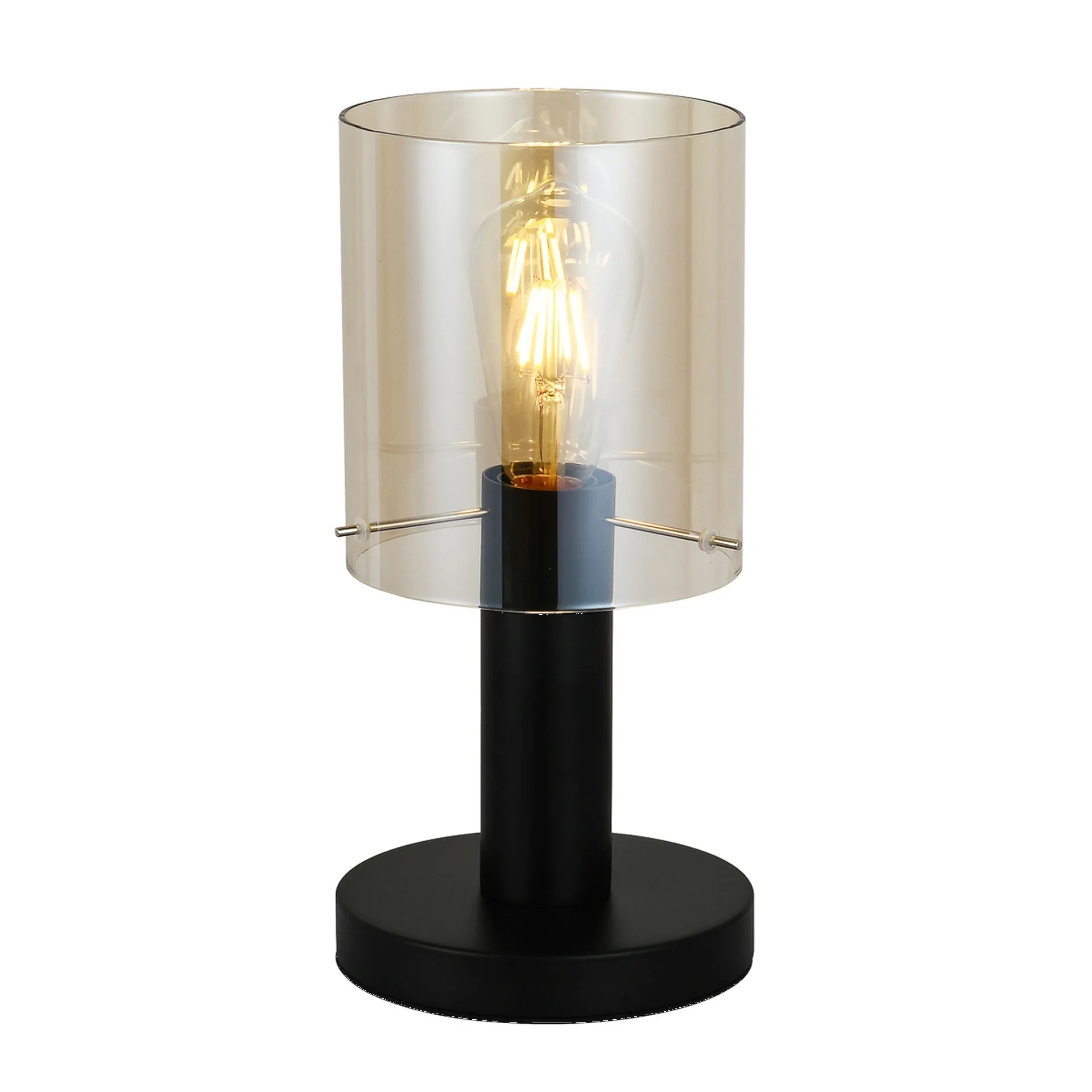 Lampa Biurkowa Sardo Tb-5581-1-Bk+Amb 1Xe27 czarna