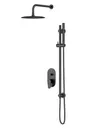 Zestaw prysznicowy podtynkowy Cersanit Inverto czarny mat S952-006