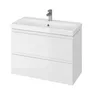 Szafka łazienkowa z umywalką Cersanit Moduo Slim 80 cm biały połysk S801-225-DSM