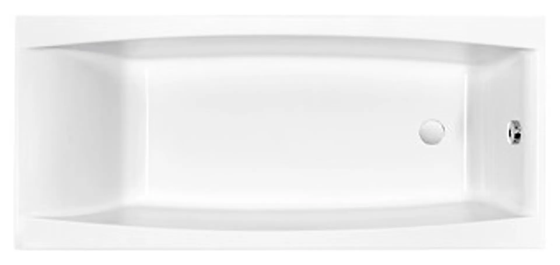Wanna do zabudowy Cersanit Virgo 170x75 cm prostokątna biały połysk S301-045