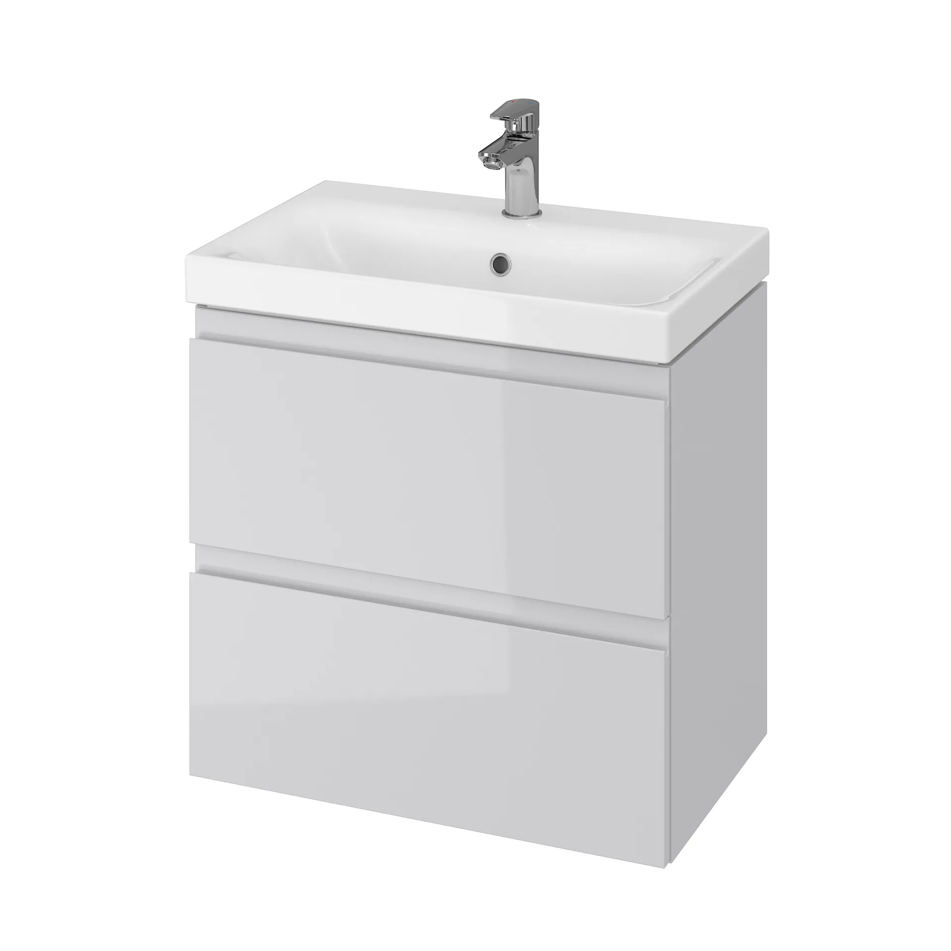 Szafka łazienkowa pod umywalkę Cersanit Moduo Slim 60 cm szary mat S590-003-DSM