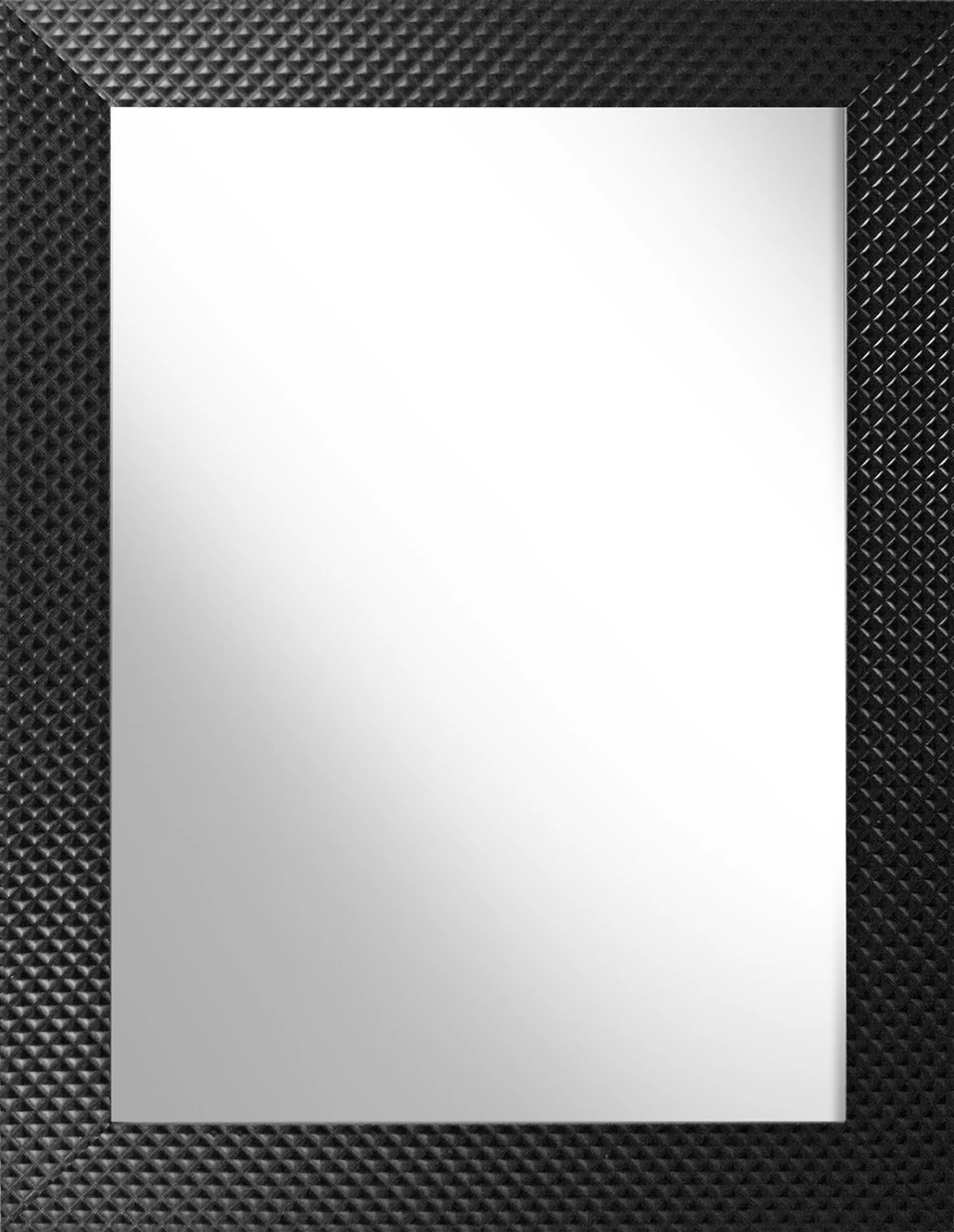 Lustro prostokątne 50x70 cm Piko czarny mat