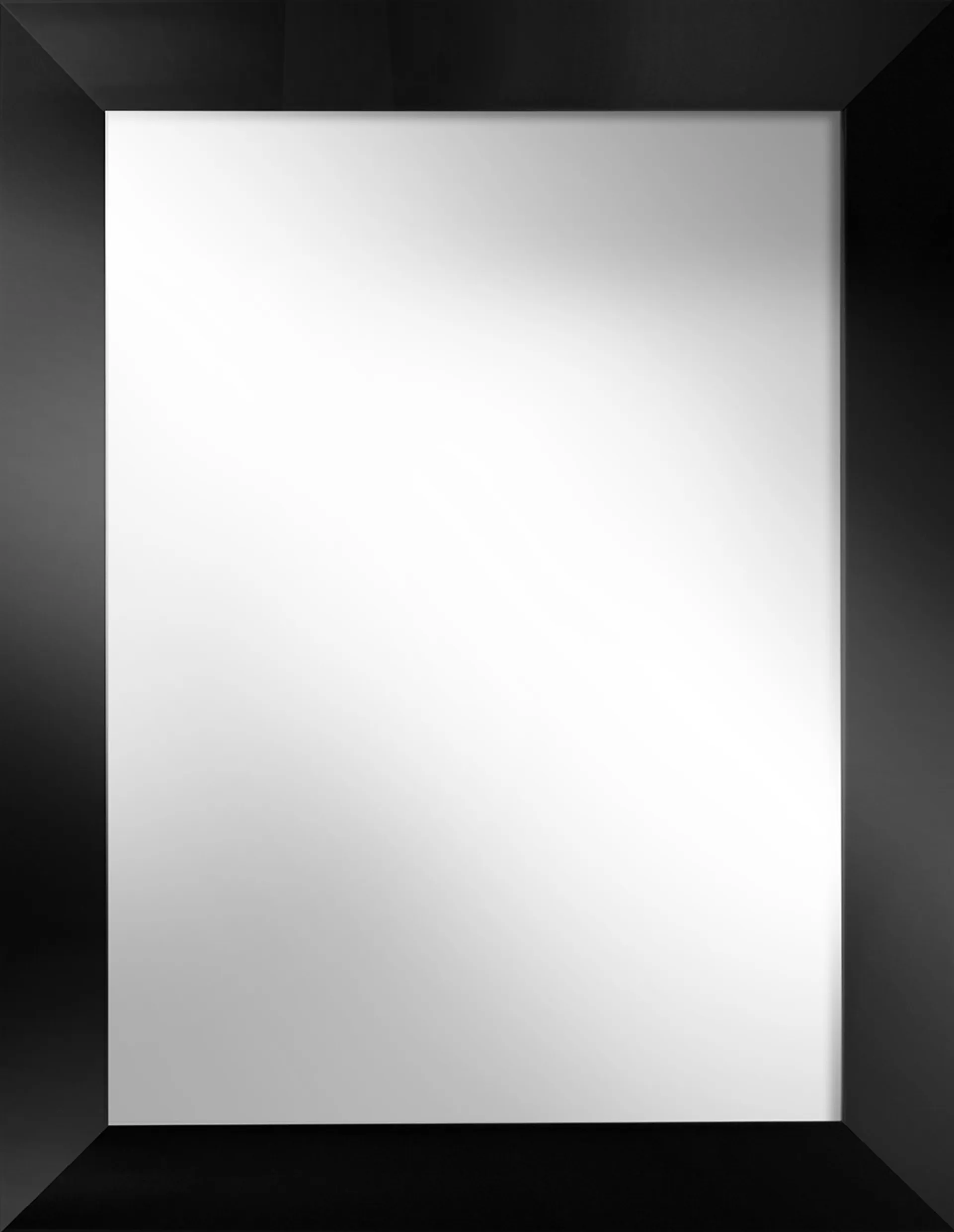 Lustro prostokątne 50x70 cm Simple czarny połysk