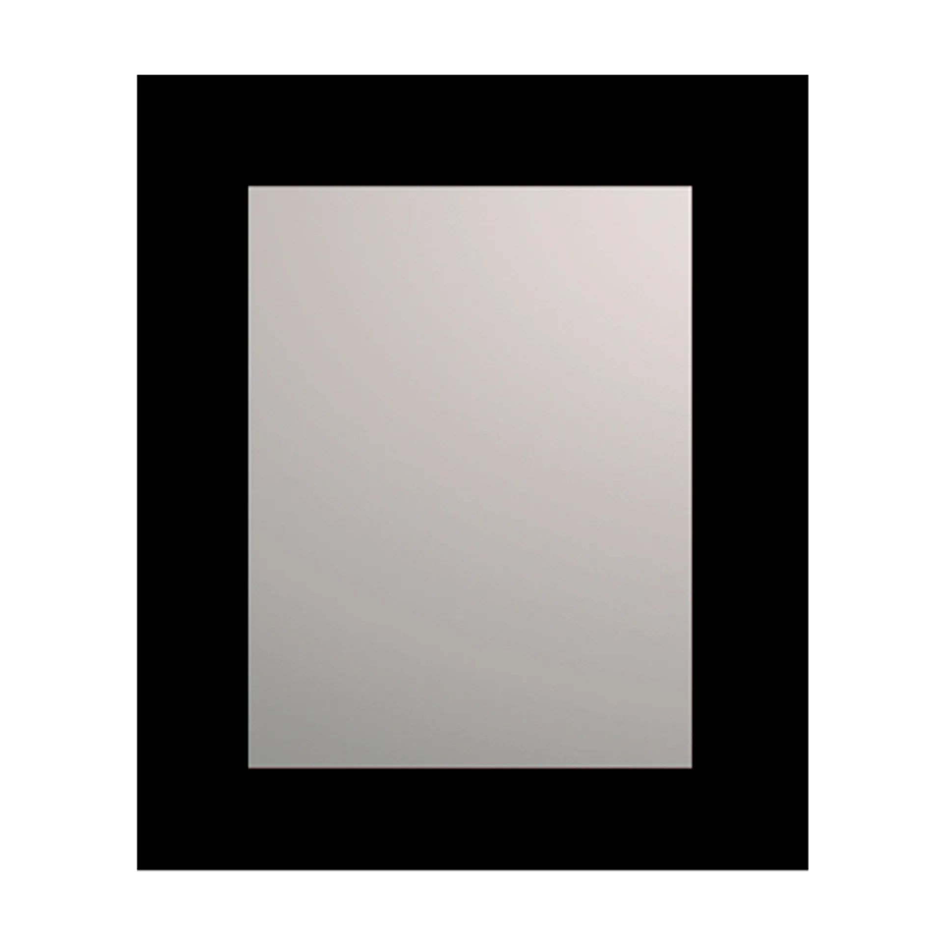 Lustro łazienkowe prostokątne 53x63 cm Black w ramie czarny satynowy Ruke 204488