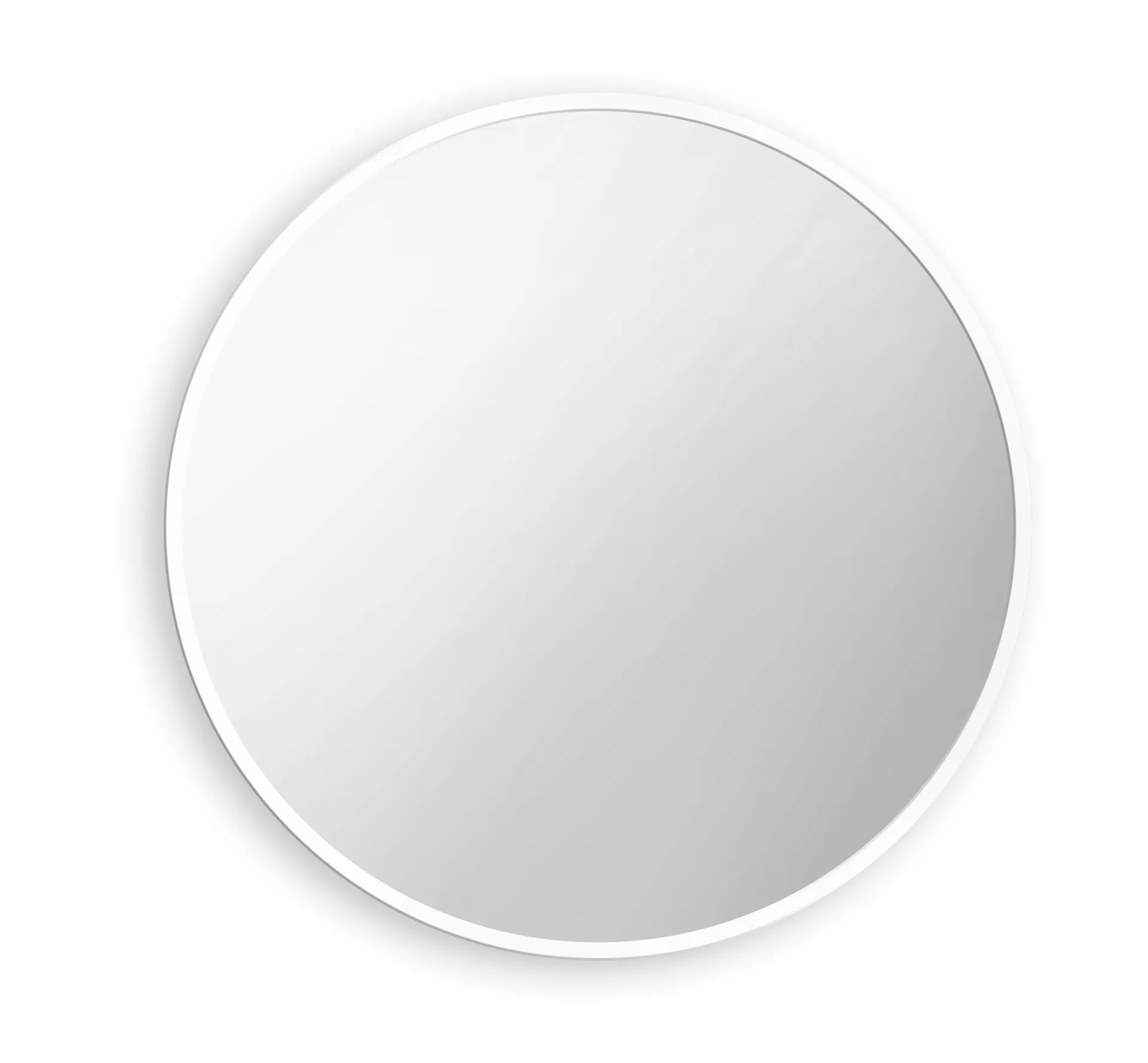 Lustro łazienkowe okrągłe 85 cm Scandinavia w ramie biały satynowy Ruke 730574