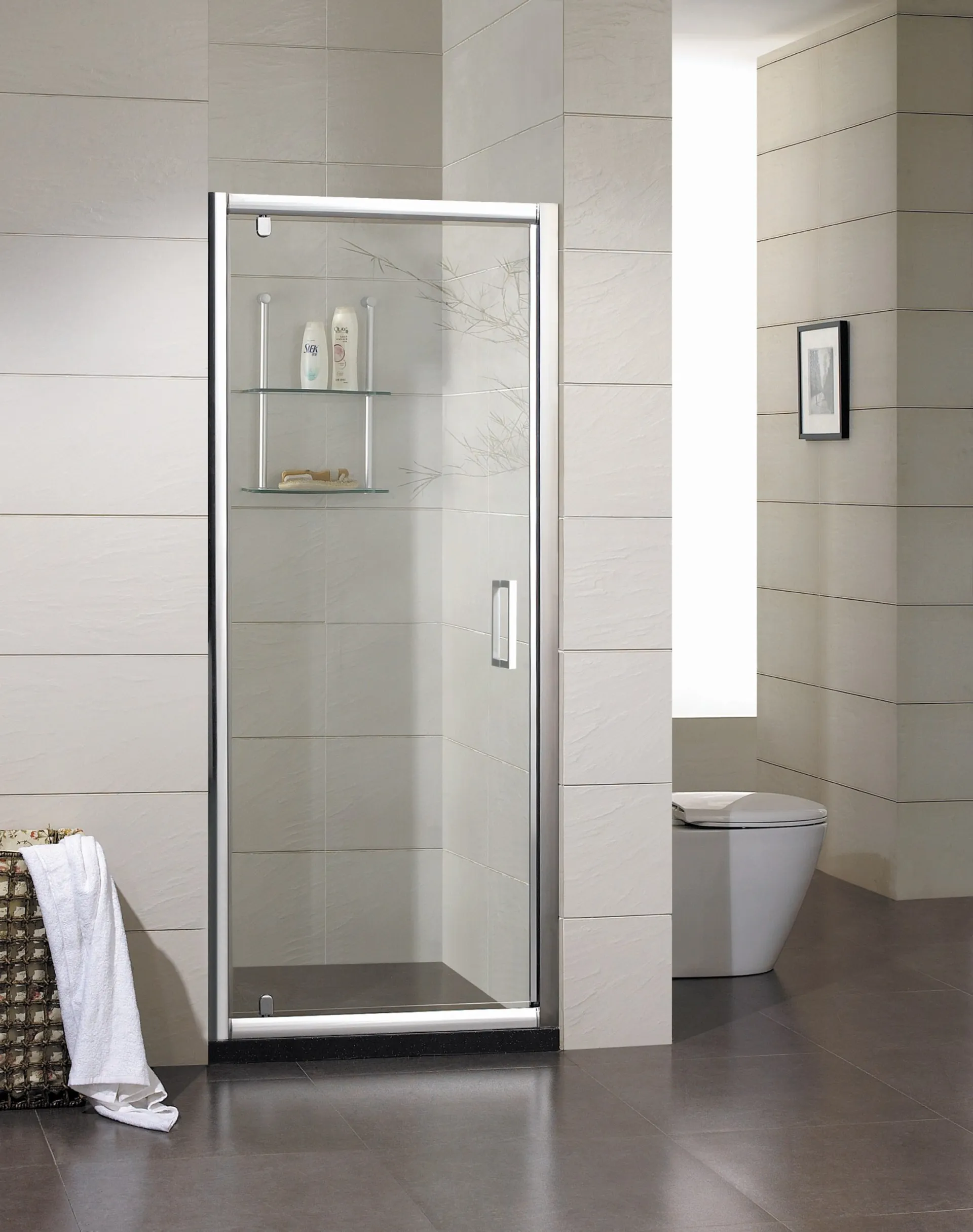 Drzwi prysznicowe Kermi Acca 80x190 chrom transparentne ACKOD08019VPK