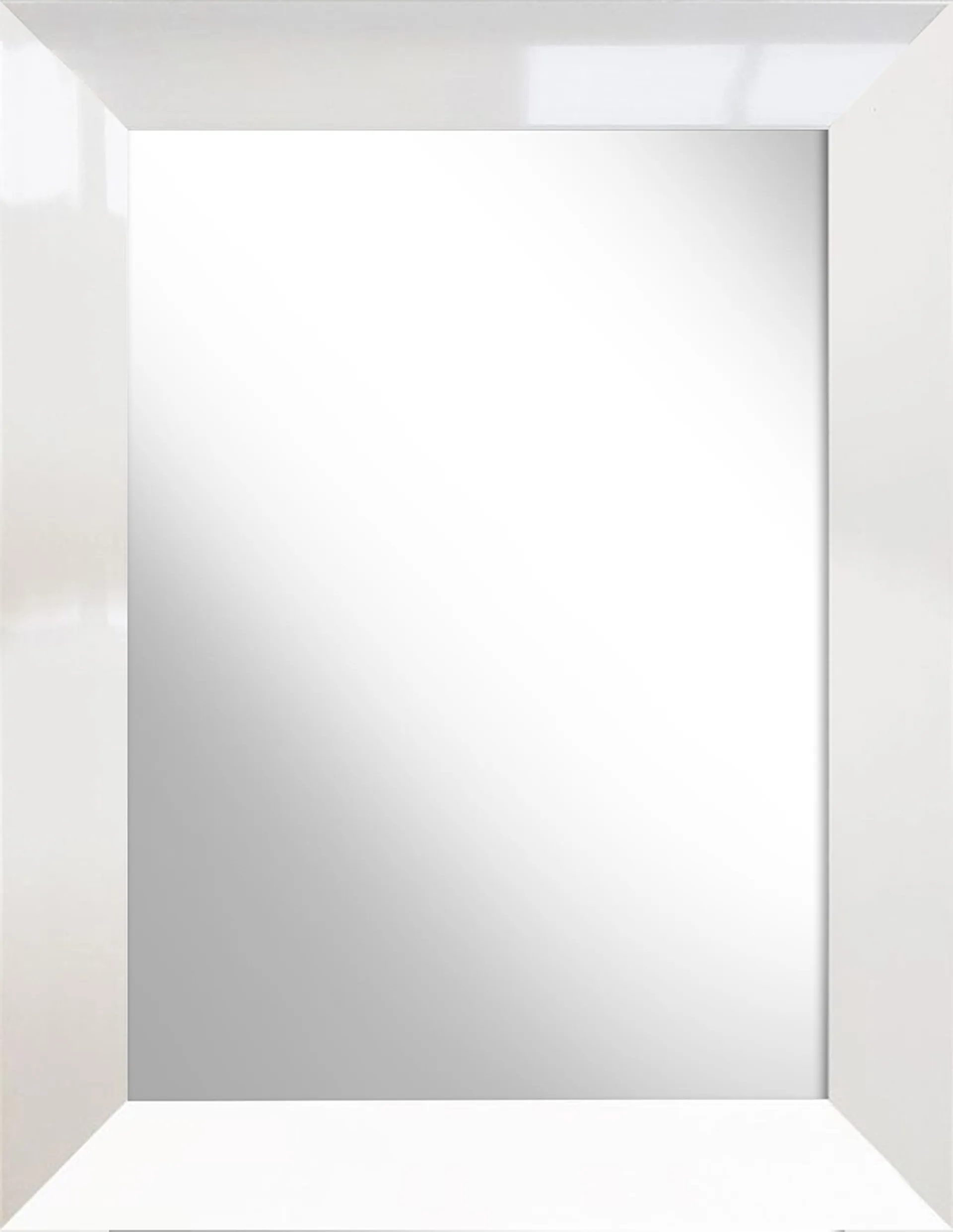 Lustro prostokątne 50x70 cm Milano biały połysk