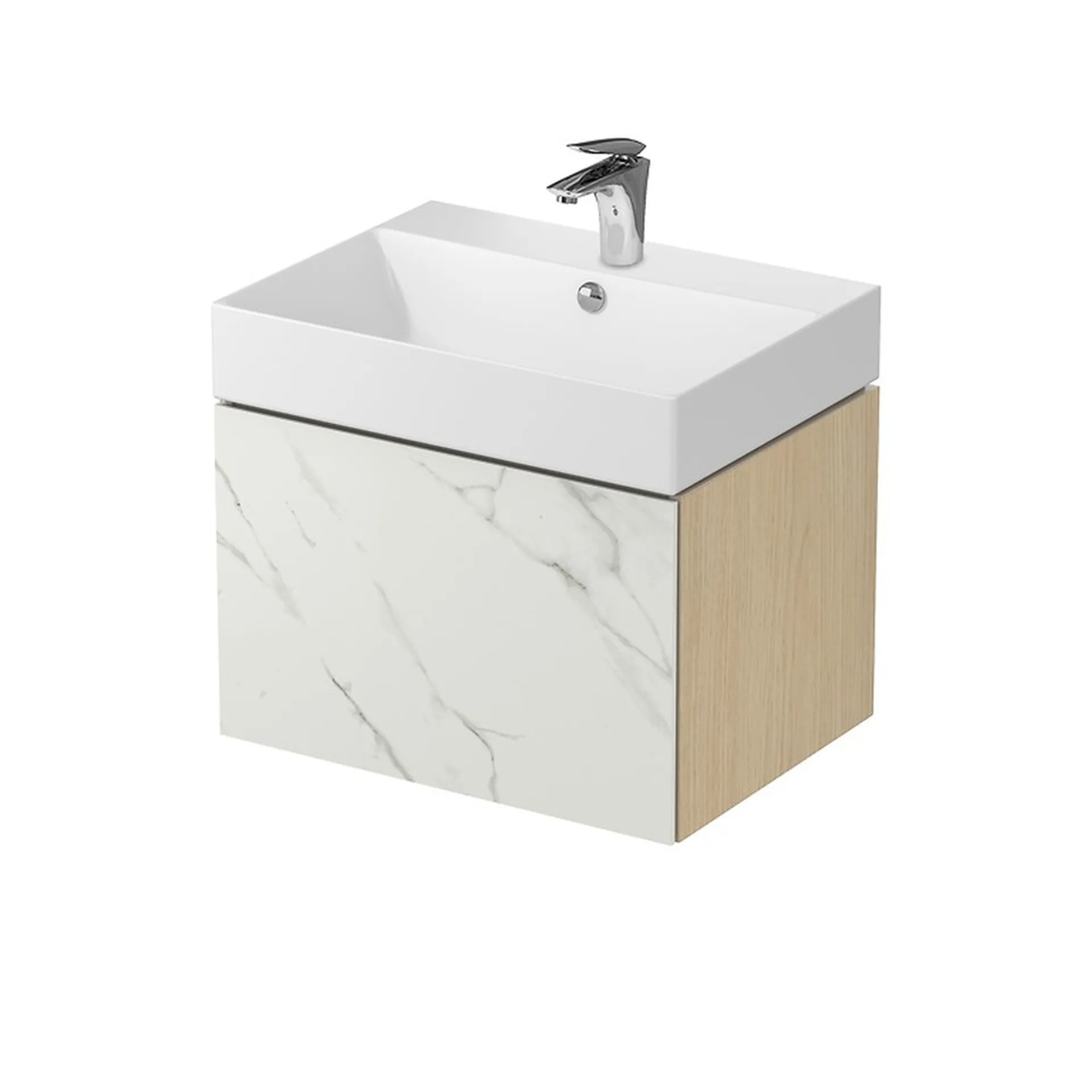 Szafka łazienkowa pod umywalkę Cersanit Inverto 60 cm biały mat S930-016