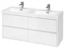 Szafka łazienkowa pod umywalkę Cersanit Crea 120 cm biały połysk S931-001