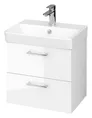 Szafka łazienkowa z umywalką Cersanit Lara Slim 50 cm biały połysk S801-321-DSM