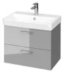 Szafka łazienkowa z umywalką Cersanit Lara Slim 60 cm szary mat/biały połysk S801-317-DSM