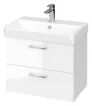 Szafka łazienkowa z umywalką Cersanit Lara Slim 60 cm biały połysk S801-318-DSM