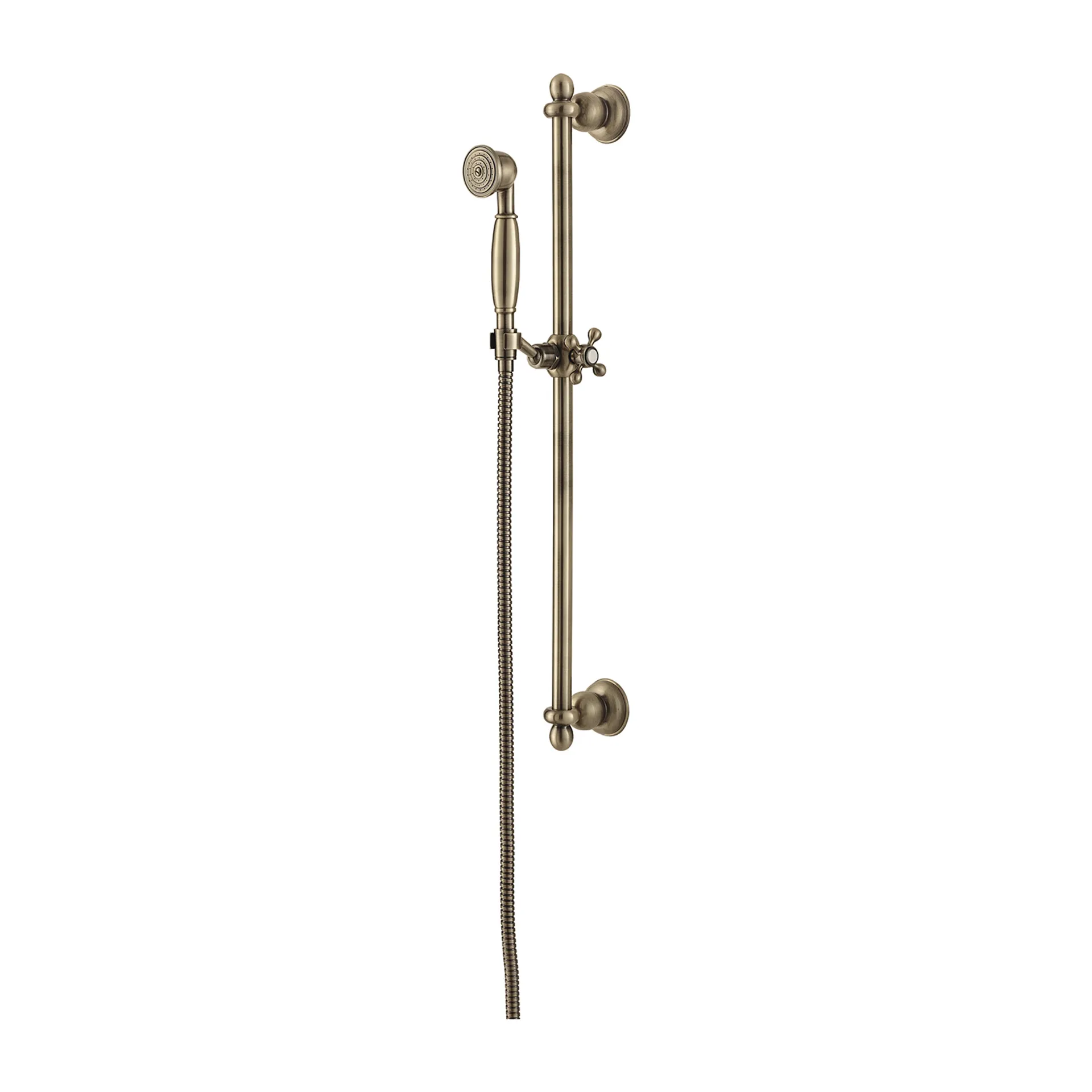 Zestaw prysznicowy przesuwny Omnires Art Deco brązowy antyczny  ARTDECO-SBR