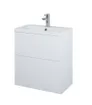 Szafka łazienkowa z umywalką Elita Kido 61 cm biały mat/biały połysk 168092