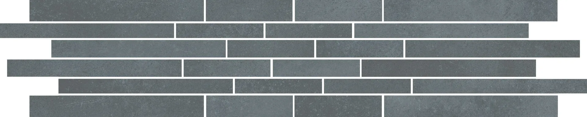 Mozaika Velvet Concrete grey stripes mat rectified 12x60 Cersanit