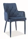 Krzesło Ricardo Velvet Bluvel 86 Granatowe