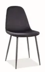Krzesło Fox Velvet Czarne / 117 Czarne